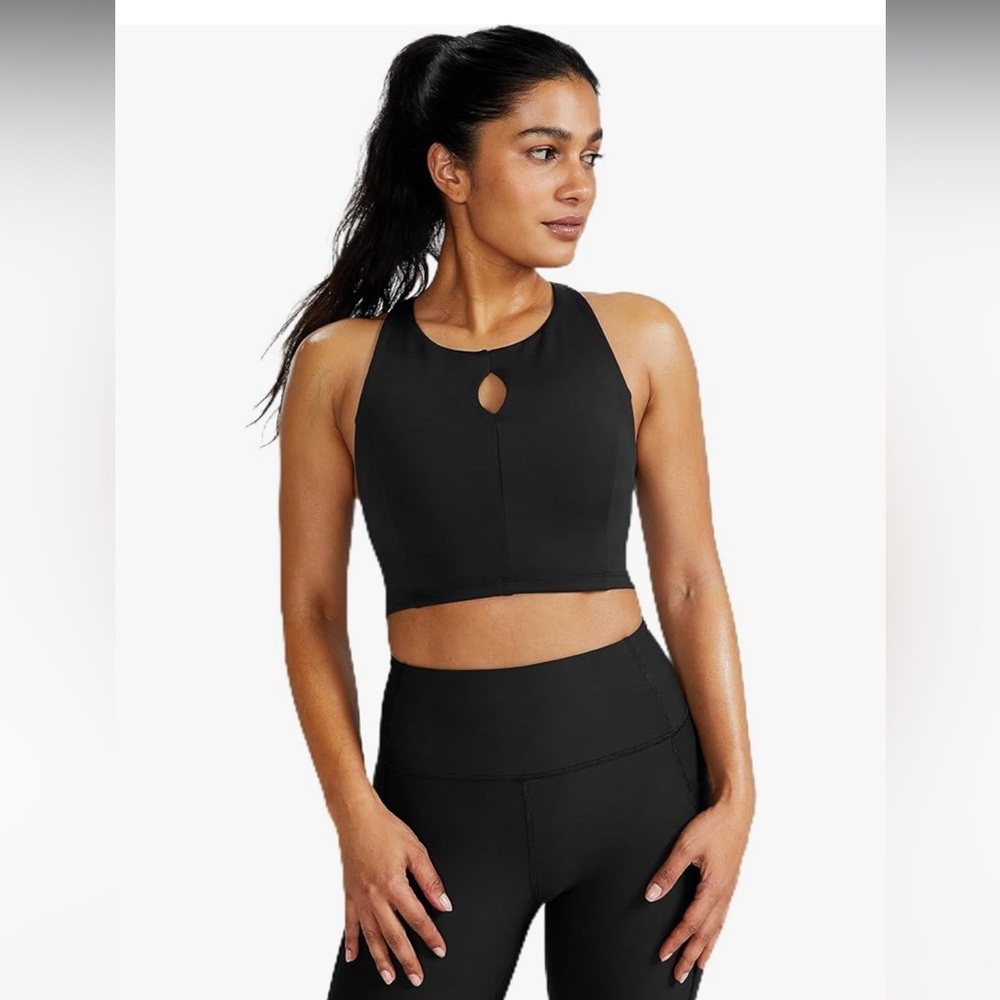 Peloton Precise And Charged High Neck Crop Bra